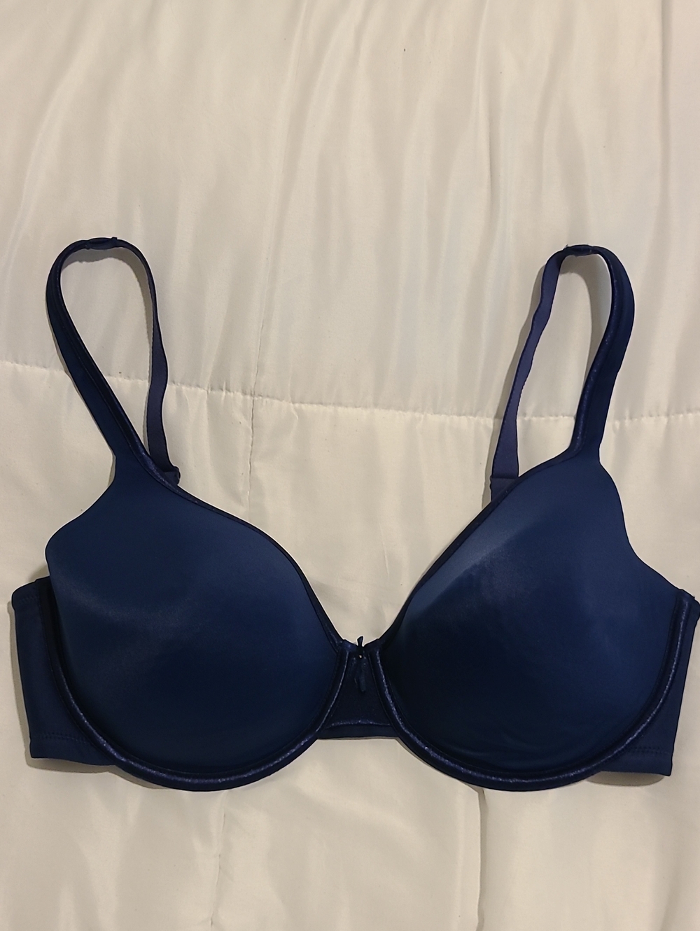 Vanity Fair Navy Smooth Underwire Bra